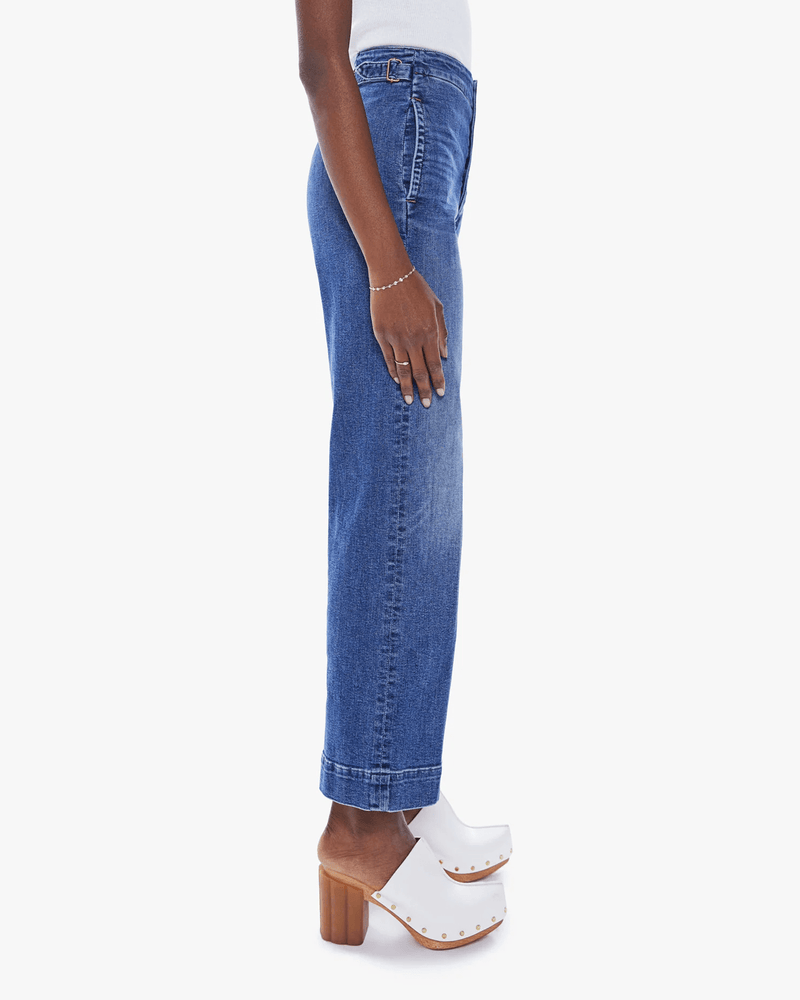 Mother Denim The Cinch Greaser Ankle in Dark & Stormy Night