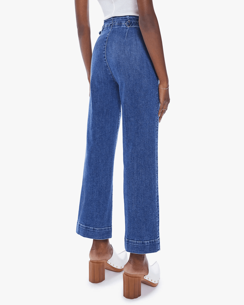Mother Denim The Cinch Greaser Ankle in Dark & Stormy Night