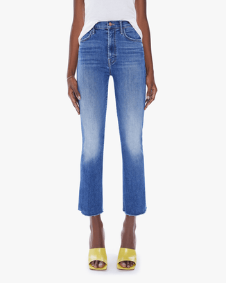 Mother Denim The Hustler Ankle Fray in Healing Jar