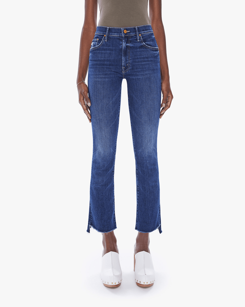 Mother Denim The Insider Crop Step Fray in Teaming Up