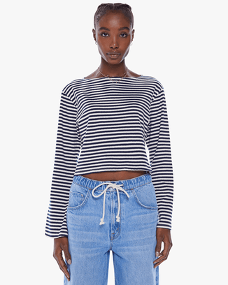 Mother Clothing The Skipper Bell in Navy Stripe