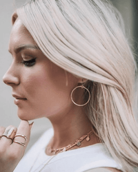Nashelle Signature Hoop Earrings, Large in Gold 