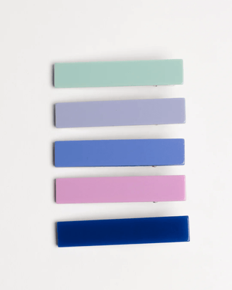 NAT + NOOR Accessories Mulberry Flora Hair Clips in Mulberry