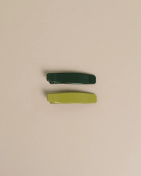 NAT + NOOR Accessories Forest + Olive Lani Hair Clip in Forest + Olive