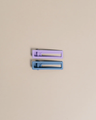 NAT + NOOR Accessories Lilac + Blue Lu Lu Hair Clip in Lilac + Blue