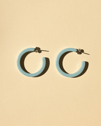 NAT + NOOR Jewelry Turquoise Sol Hoops in Turquoise