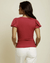 Nation LTD Clothing Nico Puff Sleeve V-Neck in Raspberry