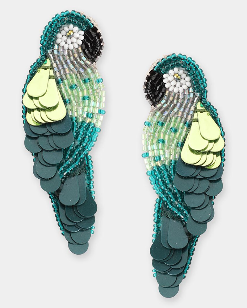 Olivia Dar Jewelry Dark Green Ara Earrings in Dark Green