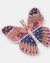 Olivia Dar Jewelry Pink Butterfly Brooch in Pink