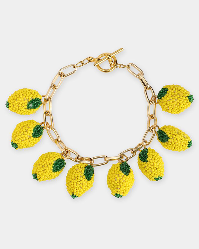 Olivia Dar Jewelry Yellow Lemon Bracelet