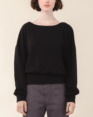 Prairie Underground Clothing Flowy Sweatshirt in Black
