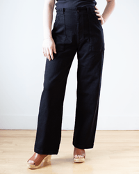 Prairie Underground Clothing Long Carpenter Pant in Black