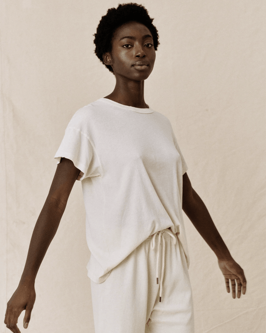 the Great The Boxy Crew in Washed White 