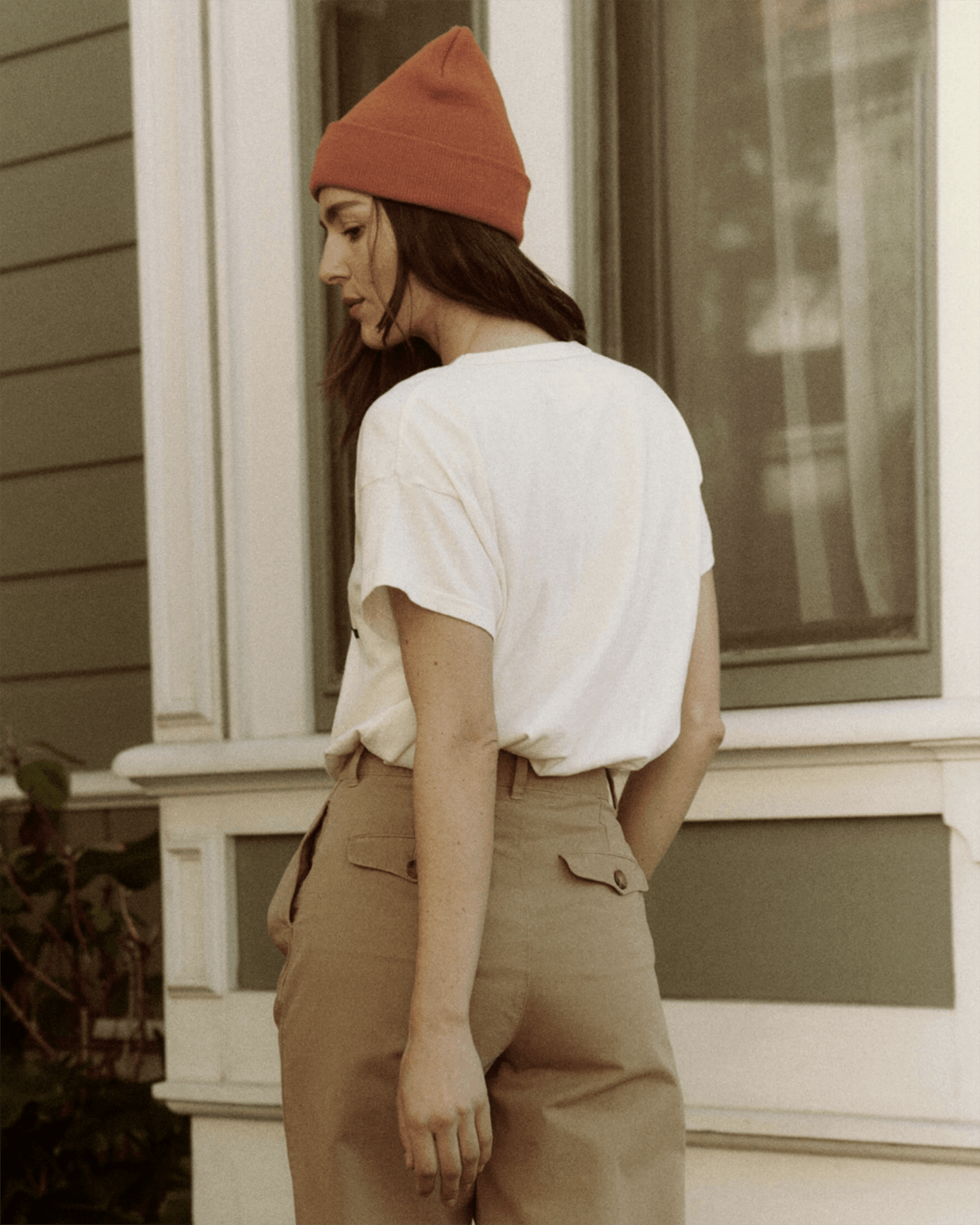 the Great Clothing The Boxy Crew w/ The Great Lake Beautiful in Washed White