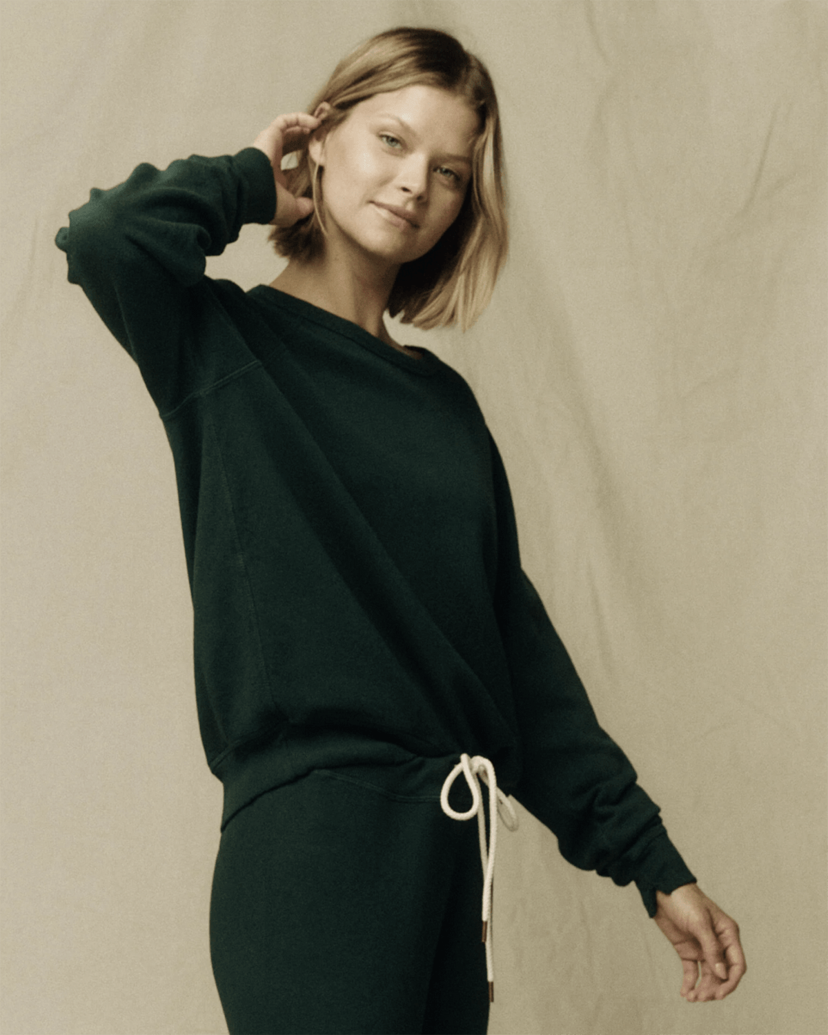 the Great Clothing The College Sweatshirt in Green Grove