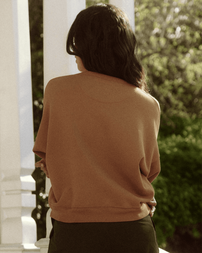 the Great Clothing The Teammate Sweatshirt w/ The Great Lake Beautiful in Bright Maple