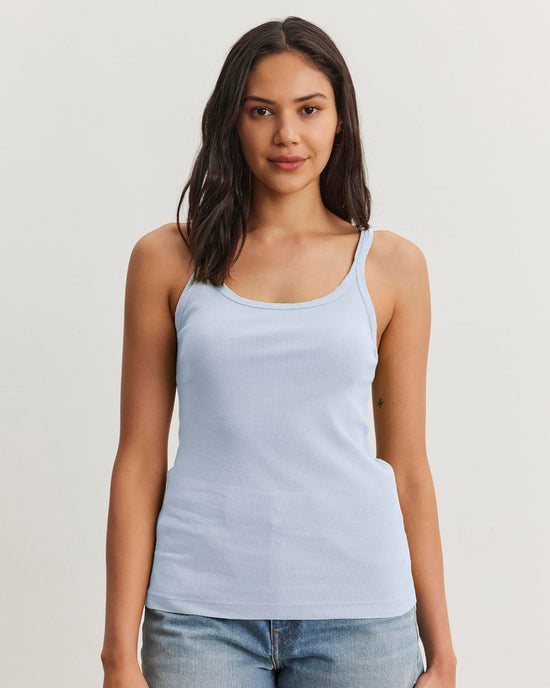 Velvet by Graham & Spencer Clothing Aliza Tank in Island