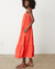 Velvet by Graham & Spencer Clothing Charlie Gathered Tier Dress in Crimson