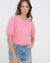 Velvet by Graham & Spencer Clothing Hilary Puff Cropped Top in Pop