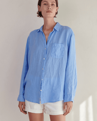 Velvet by Graham & Spencer Clothing Mulholland Button Down in Wave