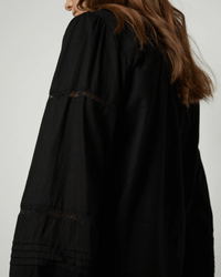 Velvet by Graham & Spencer Clothing Romy Lace Boho Top in Black