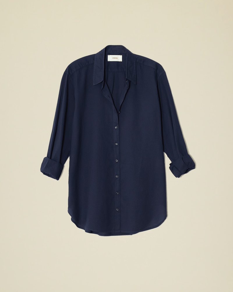 XiRENA Clothing Beau Top in Navy