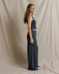 Blondie - Structured Rib Bra Friendly Tank in Turbulence