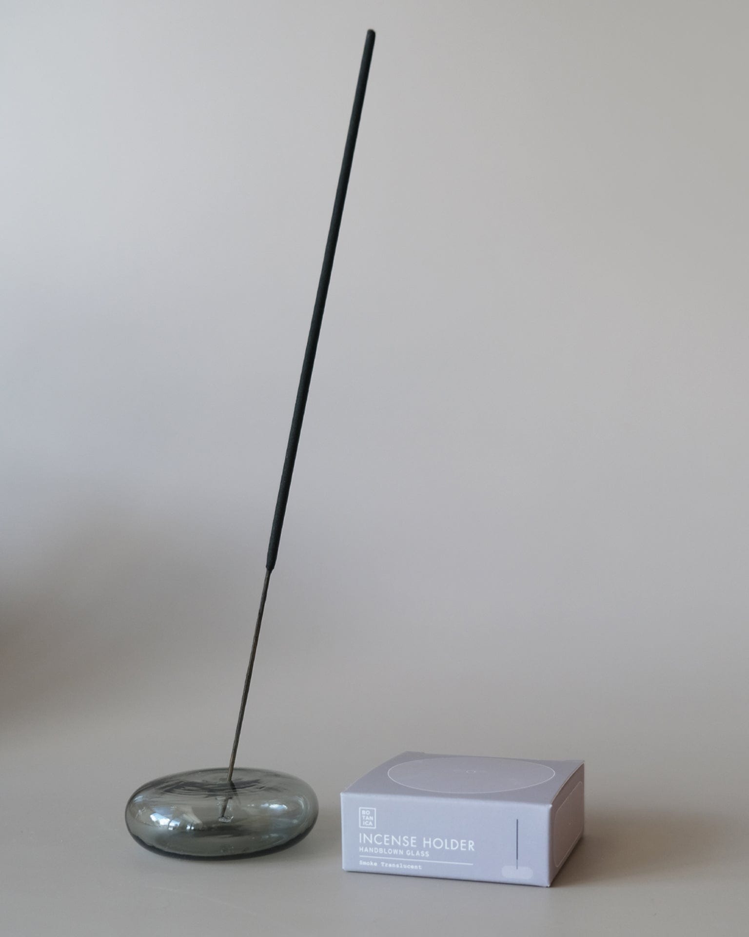 Bubble Glass Incense Holder - Smoke Glass