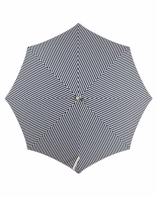 Business & Pleasure Co Premium Beach Umbrella - Laurens Navy Stripe 