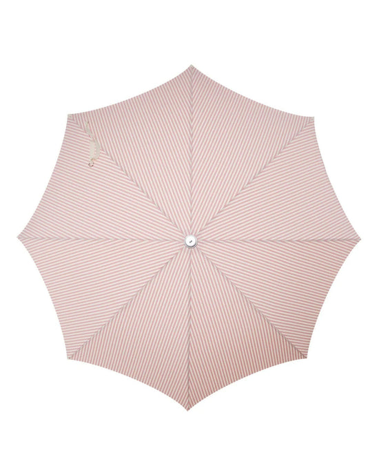 Business & Pleasure Co Premium Beach Umbrella - Laurens Pink Stripe 