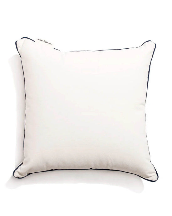 Business & Pleasure Co Small Square Throw Pillow - Rivie White 