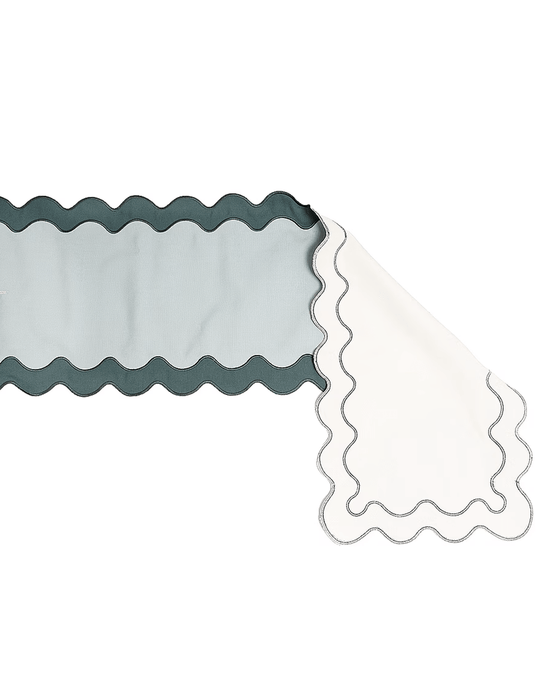 Business & Pleasure Co Table Runner - Rivie Green 