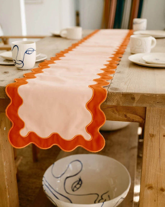 Business & Pleasure Co Table Runner - Rivie Pink 