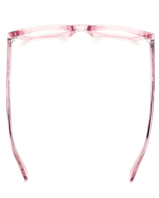 CADDIS Bixby Reading Glasses in Polished Clear Pink 