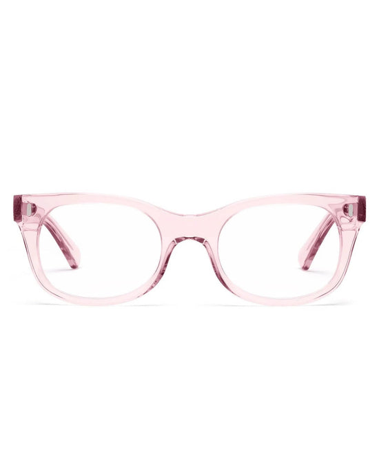 CADDIS Bixby Reading Glasses in Polished Clear Pink 