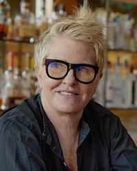 CADDIS D28 Reading Glasses in Gloss Black & Vodka 