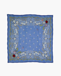 Chan Luu Appliqued Rosette Bandana in Granada Sky 