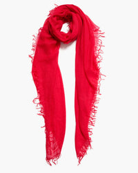 Chan Luu Cashmere & Silk Scarf in Barbados Cherry 1 - Bliss Boutiques