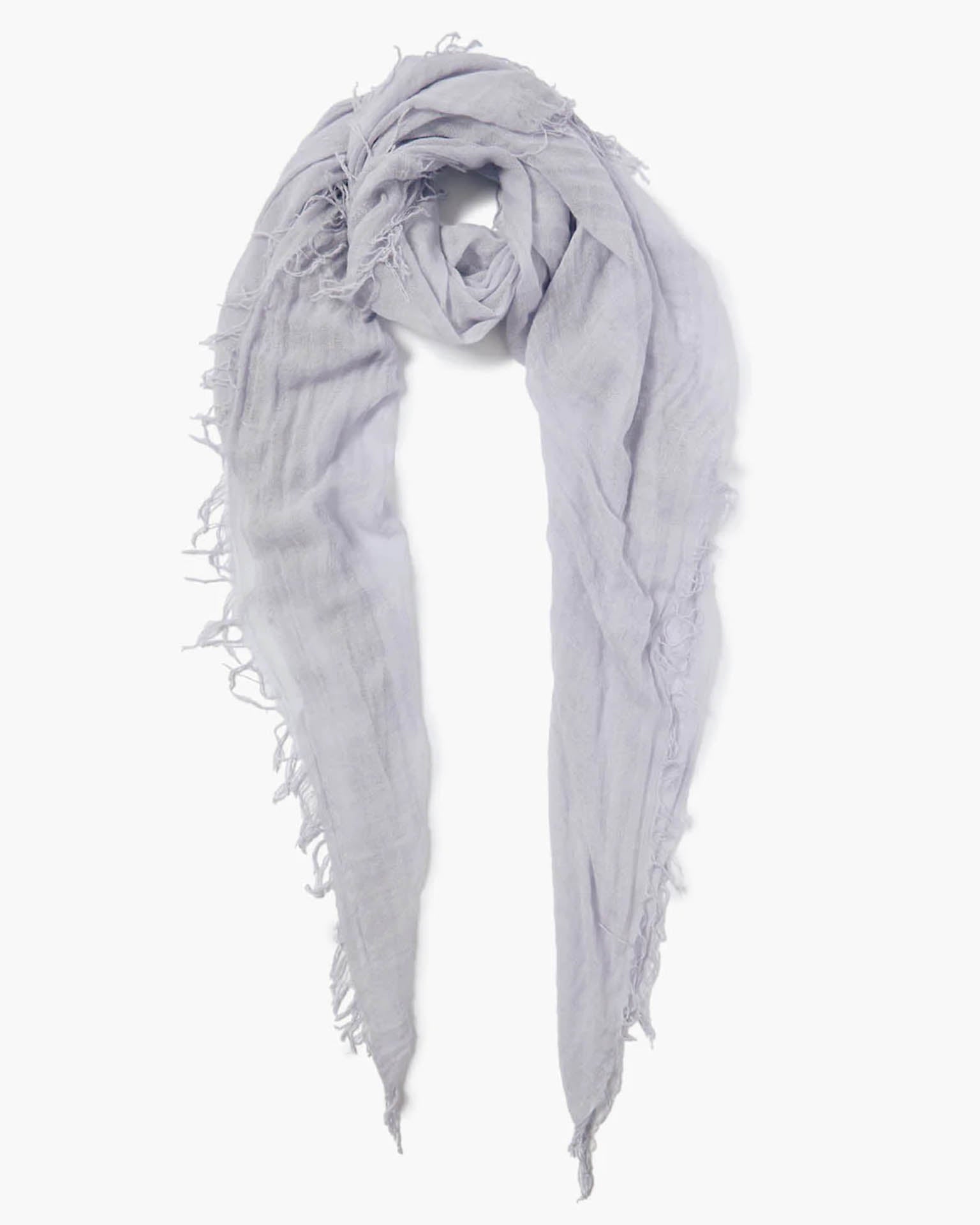 Cashmere & Silk Scarf in Purple Heather