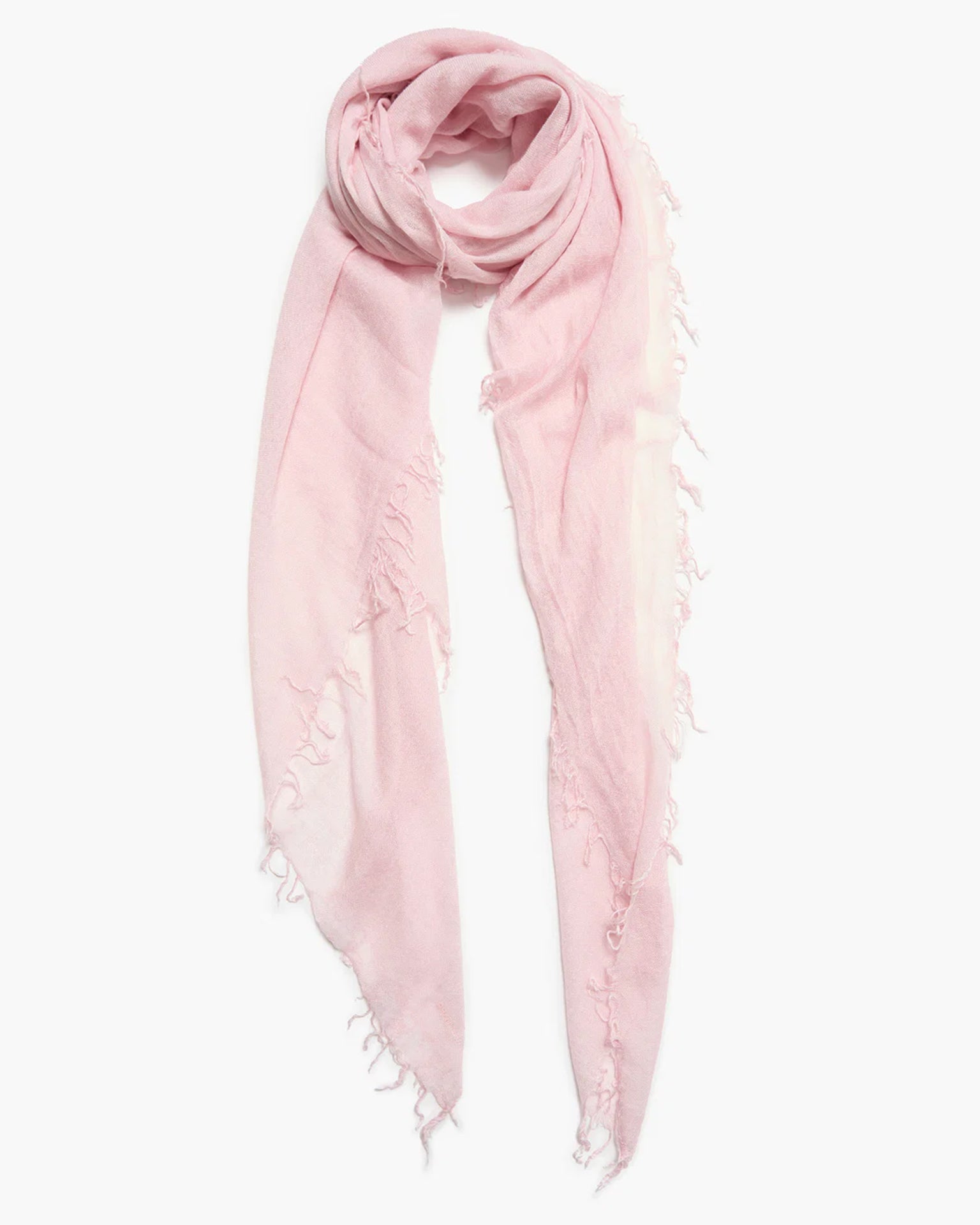 Cashmere & Silk Scarf in Rose Water