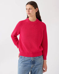 Demylee Clothing Chelsea Cotton Sweater in Hibiscus