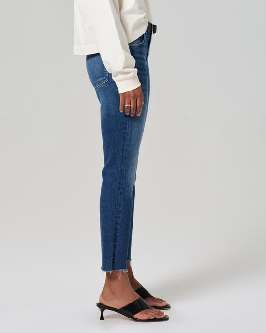 Citizens of Humanity Isola Cropped Boot in Ambry 