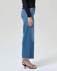 Citizens of Humanity Lyra Wide Leg Crop 27in in Verve 4 - Bliss Boutiques