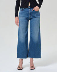 Citizens of Humanity Lyra Wide Leg Crop 27in in Verve 1 - Bliss Boutiques