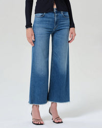 Citizens of Humanity Lyra Wide Leg Crop 27in in Verve 2 - Bliss Boutiques