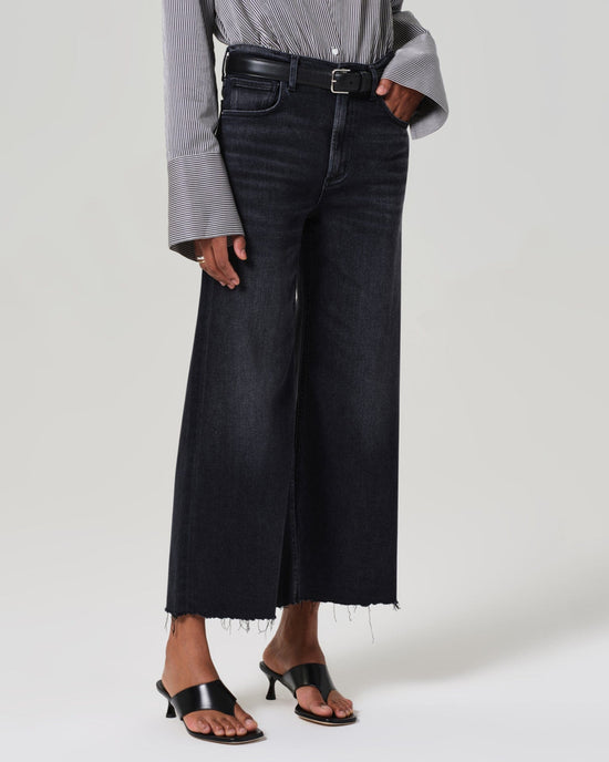 Citizens of Humanity Denim Lyra Wide Leg Crop in Medallion