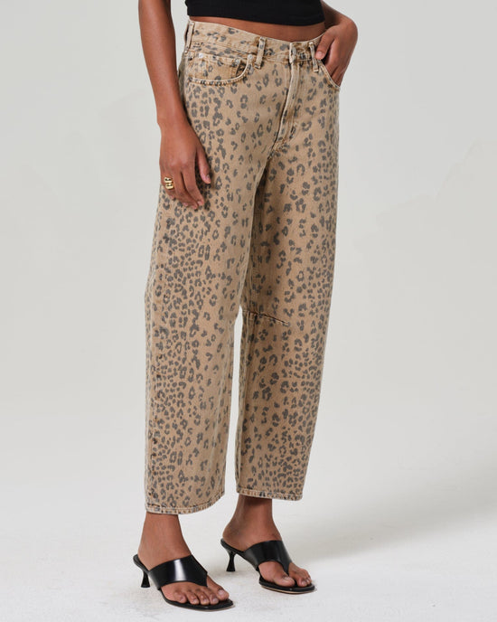 Citizens of Humanity Miro Relaxed Jean in Natural Cheetah 