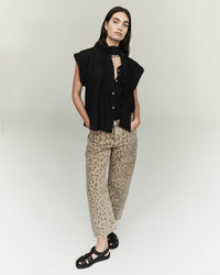 Citizens of Humanity Miro Relaxed Jean in Natural Cheetah 