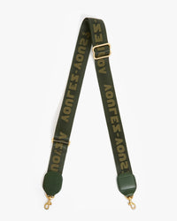 Clare V. Adjustable Crossbody Strap - Voulez-Vous in Army 1 - Bliss Boutiques