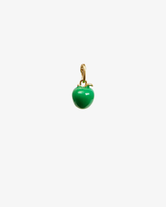 Clare V. Apple Charm in Emerald 
